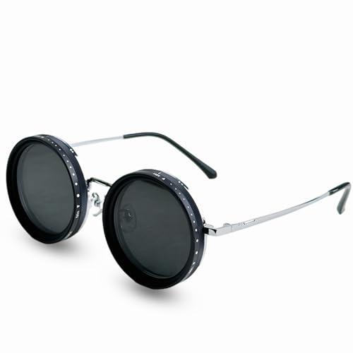 Image of Adjustable Shades Glasses Tint Rounded Polarized Uv400 Lenses Nd Filter Sunglasses 1-9 Gears Beach Eyewear Unisex