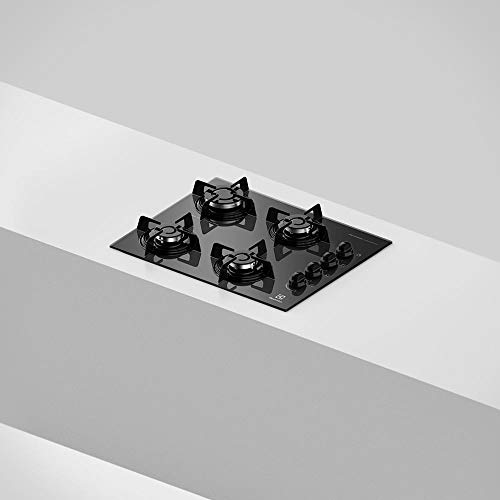 COOKTOP A GÁS KE4GP COM MESA DE VIDRO PRETA BIVOLT