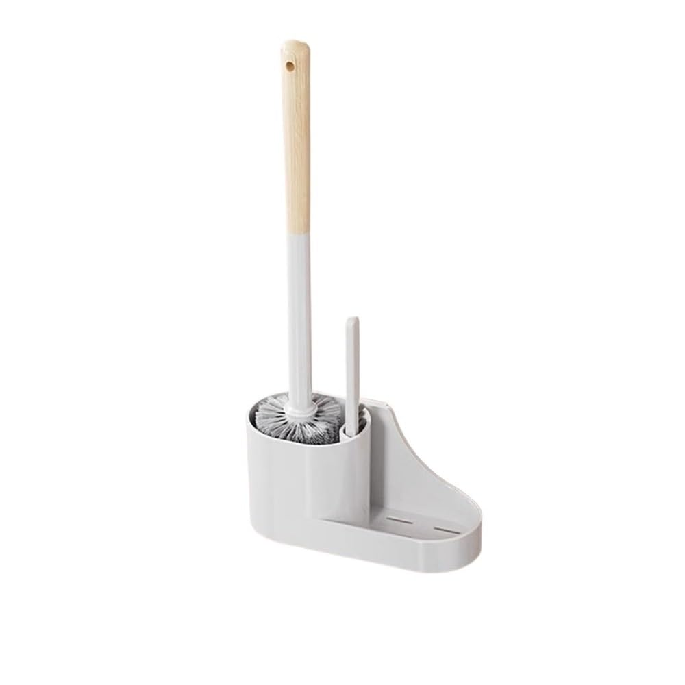 Tyuhduyur Bathroom Toilet Brush Hollow Out Drainage Toilet Brush Sets Wall Mounted Toilet Brushes With Flexible Bristles With Plastic Bracket Toilet Brushes Bathroom Set