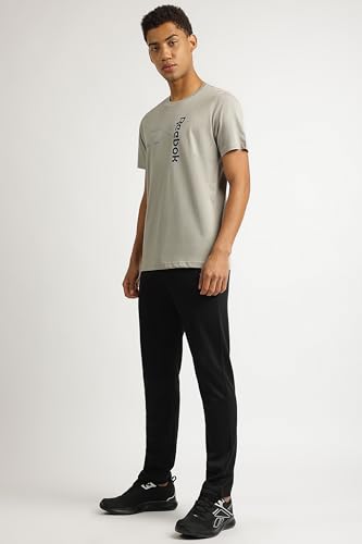 Image of Reebok Men's Casual T-Shirt - Lightweight Breathable Comfortable Regular Fit Half Sleeve Tee for Men | Round Neck Tshirt for Men Soft Tshirt