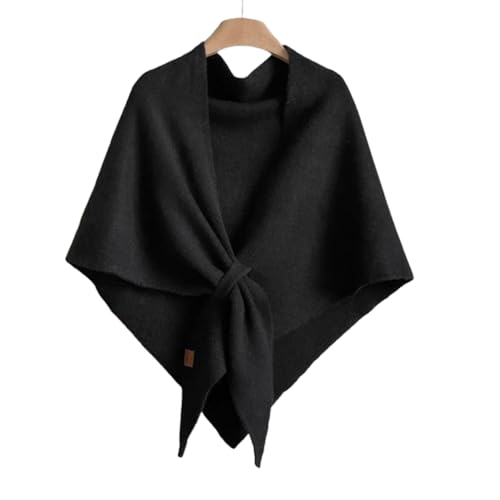 Women'S Solid Color Wool Blend Shawl, New Fashionable Triangle Shawl Scarf for Women, Soft & Comfortable