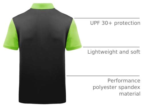 Image of ZITY Mens Golf Shirt Short Sleeve Athletic Casual Work Collared Polo Tshirt