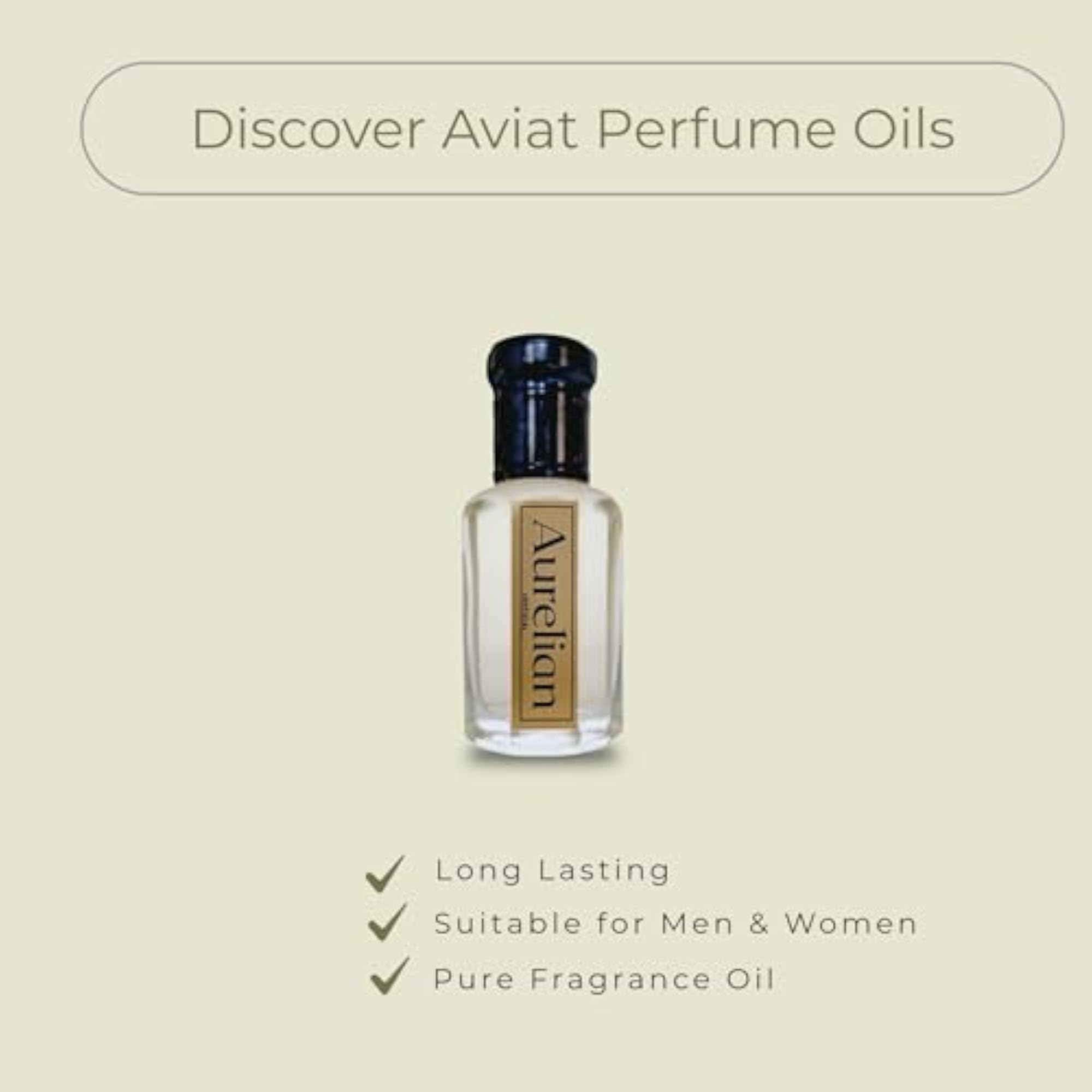 Aurelian Attar Roll-On, Long Lasting Fresh Scent
