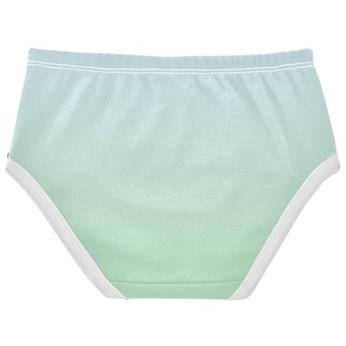 Joisal Elegant Blue Celadon Green Gradient Cute Panties Girl Girls Underwear Toddlers Cotton Cartoon Briefs Kids Undies 2t2