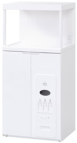 30kgのお米が収納できて計量もできる日本製レンジ台 (レンジ上ラックなし)