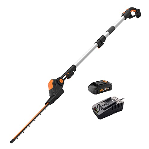 WORX WG252 20V Hedge Trimmer - 20-inch 2-in-1