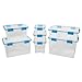 Sterilite 4-Pack Gasket Box, Weather-Resistant Storage Bins with Latching Lids, 54 Quart - Heavy-Duty Organizing Containers for Closet, Bathroom, and Office