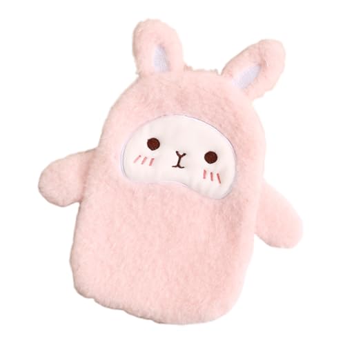 Women Hot Water Bottles, 350ML Durable Small Hot Water Bag with Removable Cute Cartoon Cover for Hot and Cold Compress Hand Feet Warmer Hand Warmer for Neck Feet and Shoulder