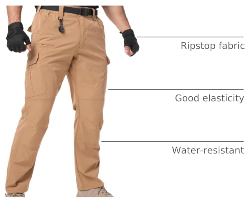 Arunlluta Men's Tactical Pants Ripstop - Lightweight EDC Hiking Work Pants - image 4