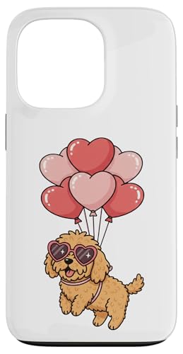 Funny Valentines Day Heart Balloons Goldendoodle Dog Lover ?????? iPhone 13 Pro ?