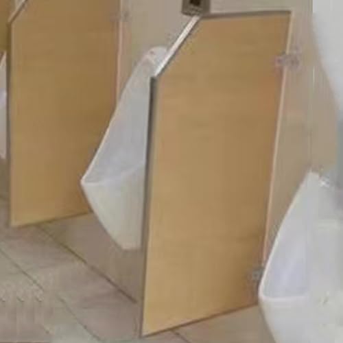 Separador de orinal montado en la pared para baños públicos de hombres, 5 piezas, protector de inodoro de orinal gris, divisor de privacidad para mejorar el saneamiento y la comodidad