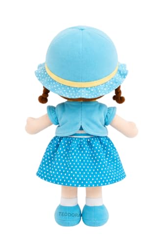 Image of Winky Doll Soft Toy for Girls Boys Kids,Sky Blue,Rag Dolls,Cute Plush Stuffed Baby Teddy Gift Birthday, 40cm