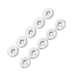 Viagasafamido Rändelmutter M4 Kohlenstoffstahl