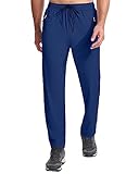 Hebepol Men's Lightweight Hiking Pants Quick Dry Joggers Fishing Running Workout Active Pants 3 Zipper Pockets