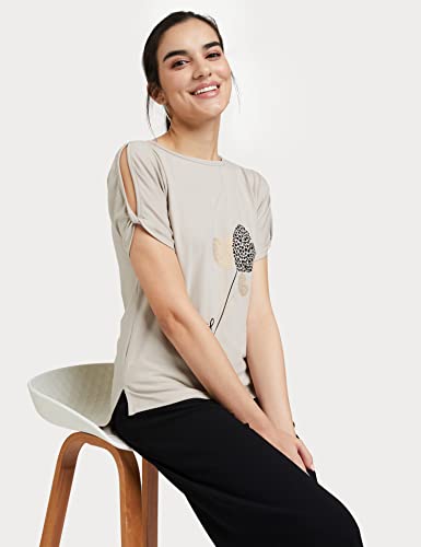 Image of DHRUVI TRENDZ Women's Regular Fit Tops | T Shirt for Women | Tops for Jeans for Women | Tops for Women | Western Tops for Women Stylish | T-Shirt for Women