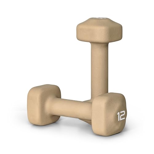 Tone Fitness Neoprene Dumbbell Weight Pairs with Anti-Roll Square Head | Multiple Options