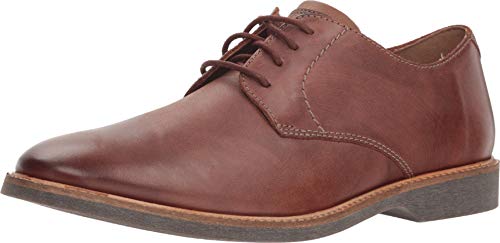 Clarks Men's Atticus Lace Oxford, Mahogany Leather, Size 7.5