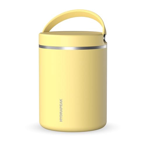 Hydrapeak Termo de acero inoxidable con aislamiento al vacío de 32 onzas, termo para niños para alimentos calientes y fríos, termo de sopa de boca ancha a prueba de fugas para adultos, 10 horas de