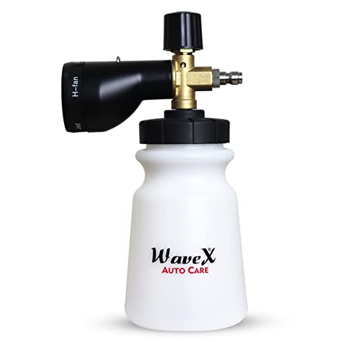 37% OFF on Wavex Foam Cannon 3.0 for Pressure Washer | Upgraded 5 Foaming Actions Gives Ultimate Control Over Shampoo Foam| Generates Super Thick Snow Foam | Ultra