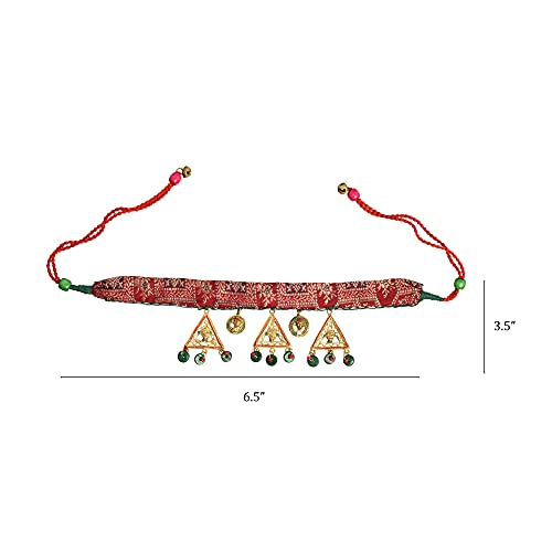 Image of AAKRITI ART CREATIONS Royal Empress Handcrafted Tribal Dhokra Necklace & Choker Collection | Queen-Inspired Artisan Brass Statement Jewelry | Ethnic, Regal & Elegant Necklaces for Women