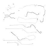 Inline Tube Compatible with 2000-05 Chevrolet Pontiac Cavalier Sunfire With ABS & TC Complete Brake Line Kit 13pc, OE Steel