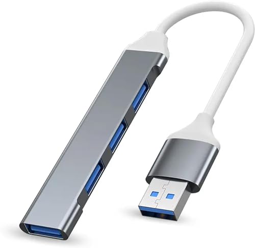 Soportes Y Tripies, Personal Computer BuFan Hub USB 3.0, Ultradelgado Convertidor 4 en 1 Velocidad Ultra Alta Hub con 1 USB 3.0 Puertos de 5 Gbps y 3 USB 2.0 Puertos de 480Mpbs, Compatible con PC O...
