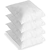 Cushion Inserts 45cm x 45cm (Pack of 4) for Indoor/Outdoor Sofas and Beds, Square Cushion Pads Fillers, Cushion Inners, Anti-Allergy Cushion Supportive Bounce Back Comfort, 18 x 18 Inch