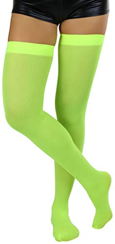 Image of ToBeInStyle Women's Nylon Thigh High Schoolgirl Opaque Stockings
