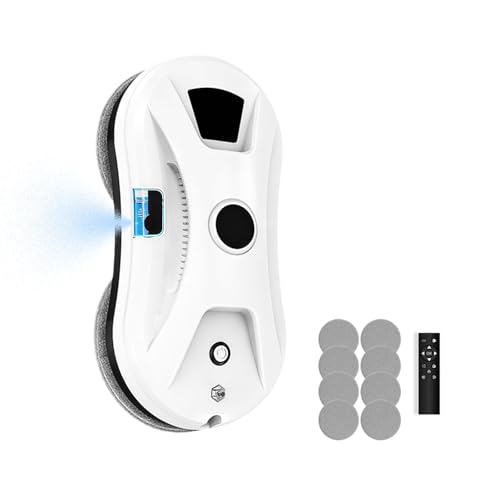 Image of iMESA Window Cleaning Robot with Water Spray, 5600PA Strong Suction Automatic Window Cleaner Robot, Smart Path Planning, Low Noise, Remote Control for All High-Rise Windows, Tiles and Glass