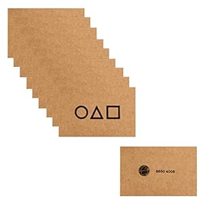 100st Squid Game Visitekaartje Kaart Squid Game Uitnodiging Dank u Wenskaart Dank u Kaart Verkoper Gift,A,50pcs