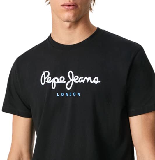 Pepe Jeans Herren Eggo N T-Shirt, Black (Black), M – Ansicht 3