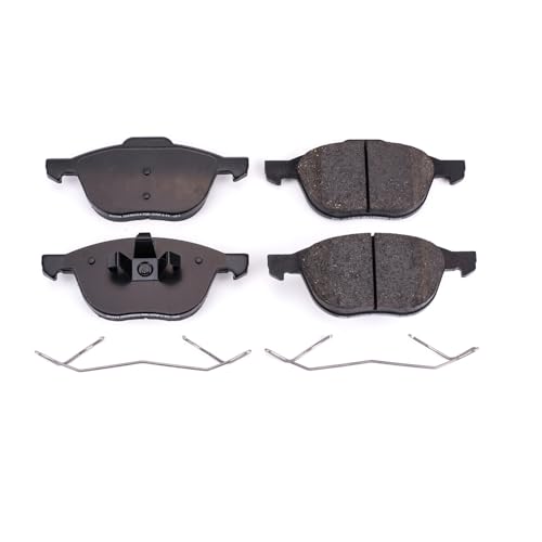 Image of PowerStop Front Brake Pads for Ford C-Max 2013-18 |EcoSport 2018-22 |Escape 2013-19 |Focus 2004-07 |Focus 2012-18 |3 2004-13 - Z17 Ceramic Brake Pads with Installation Hardware, 17-1044