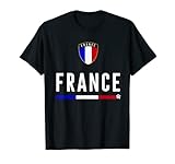 Frankreich Fußballfans Trikot Französische Flagge Fußballliebhaber T-Shirt