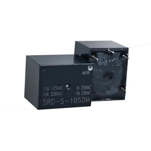 Relés SRD-S-112DM de 12V y 4 pines para control electrónico, pack de 10 unidades