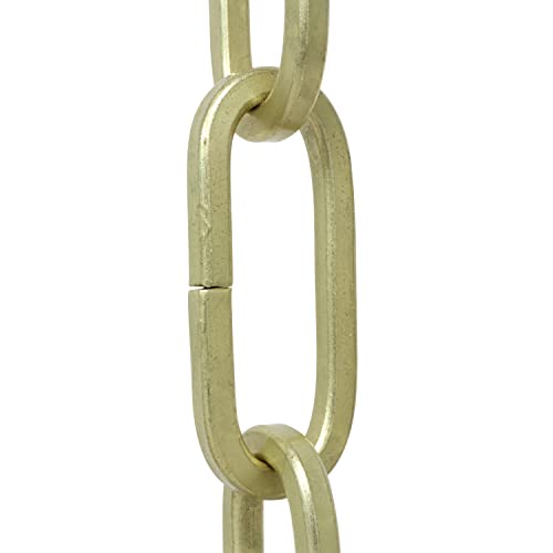 Image of RCH Hardware CH-S62-40-SB-10 Steel Chandelier Chain, Satin Brass (10 Feet)