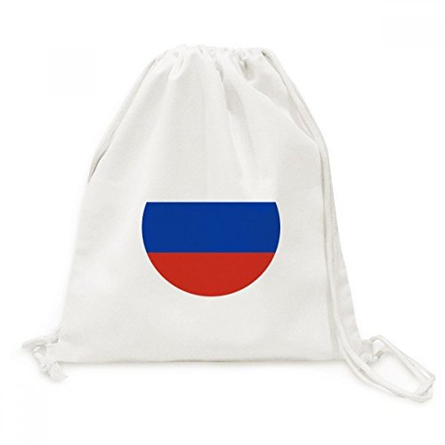 Sac à dos cordon Russie drapeau national en toile pour vos voyages et sorties quotidiennes