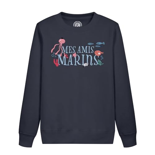 Sweatshirt enfant mes amis marins idéal pour l'école et les sorties