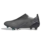 Ultraleichte Materialien adidas Herren X GHOSTED+ FG Fussballschuh, Core Black Core Black Signal Cyan, 40 EU