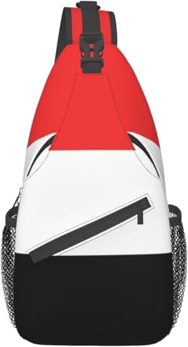 Mochila bandolera unisex con bandera y diseño moderno miniatura 1