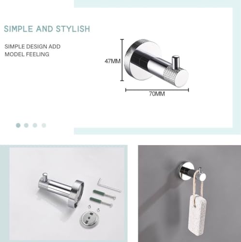 Ensemble de salle de bain chrome moleté pour une routine moderne - 6