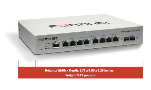 Image of Fortinet FortiSwitch - 108F-POE L2+ Management Switch with 65W PoE (FS-108F-POE)