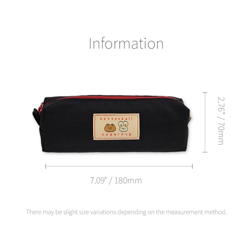 Image of Monolike Unmatched Friends Block Pencil Case, Black - Pencil Pouch, Portable Pencil Bag, Pencil Case, Office Pouch case, Soft