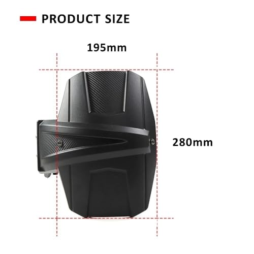 Garde-boue moto 650 couvercle arrière de protection robuste 2015-2025