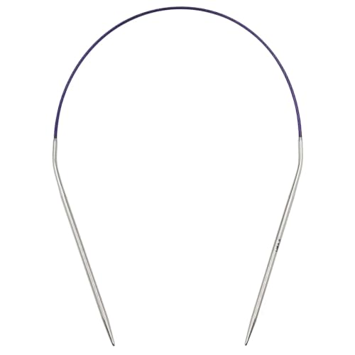 Image of OYEUYID Size 1.5 Circular Knitting Needles 16 Inch Metal Knitting Needle Set