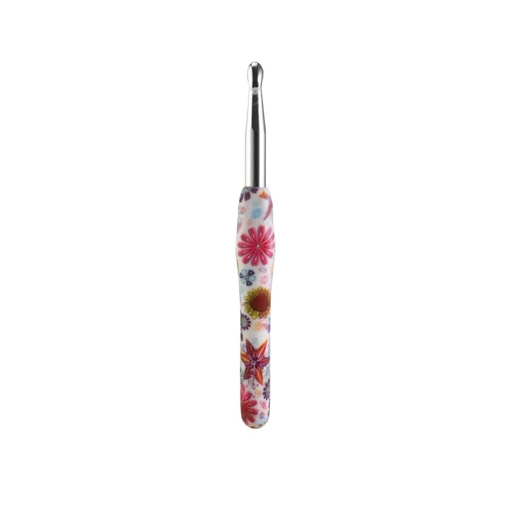 Rubber Grip Extra Long Crochet Needles Aluminum Ergonomic Crochet Hooks(9.0mm)