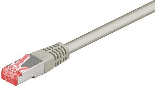 Preisvergleich Produktbild CAT 6 Netzwerkkabel, 20m, grau, PIMF Patchkabel, 2x RJ45 Stecker