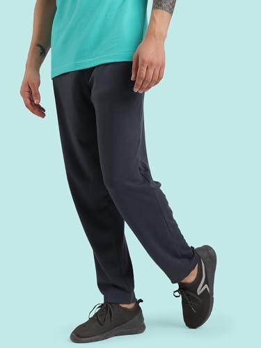 Image of Rupa Bumchums Men's Relaxed Fit Cotton Loungers with Zippered Pockets and Flat Drawstring