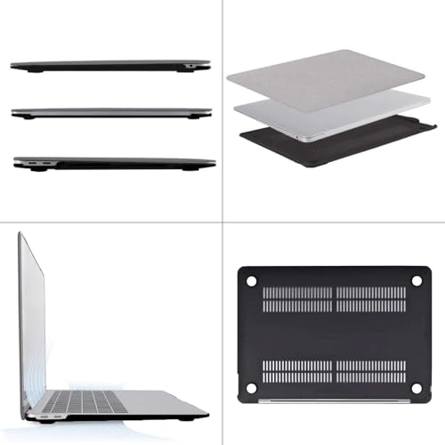 Image of MOCA Laptop Case Compatible with Pro 13 Inch Laptop A2338 A2251 A2289 A2159 A1989 A1708 A1706 2025 2024 2023 2022-2016 Plastic Hard Shell Protective Cover (Grey, New Pro 13)