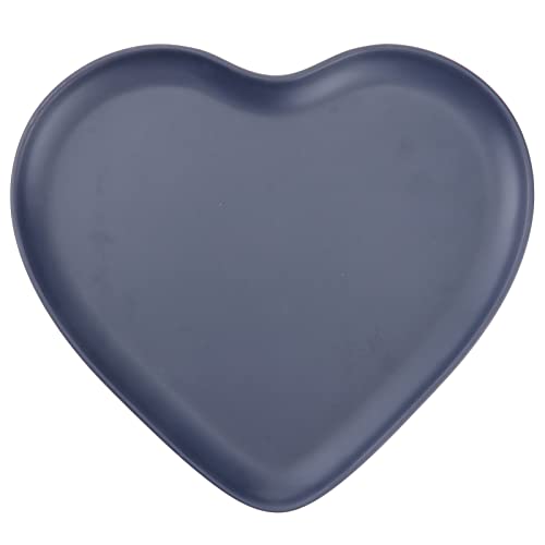 Doitool Ceramic Heart Shaped Dinner Plates Tray Heart Dish Dessert Salad Plate For Engagement Birthday Wedding Party Black #TOP9