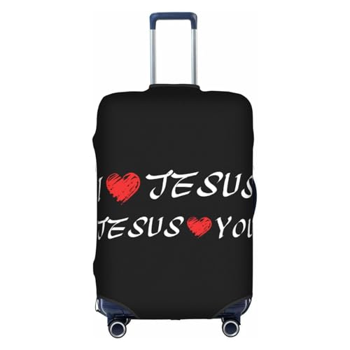 Travel Luggage Cover Christian Jesus Loves You Fashion Washable Baggage Suitcase Protector Fit For Luggage X-Large